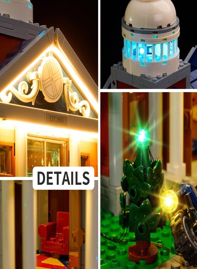 Kyglaring طقم إضاءة LED من Kyglaring متوافق مع مجموعة Lego 76294، ملحقات إضاءة متوافقة مع Marvel X-Men The X-Mansion، أضواء فقط، إصدار كلاسيكي. - Image 5